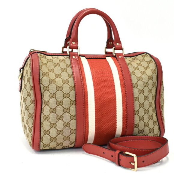 Gucci Shoulder Beige Bag Sherry Red - Picture 1 of 8
